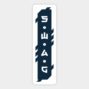 Swag cyberpunk urban slang letters Sticker